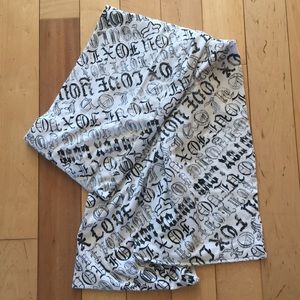FOX Riders women's scarf black and white